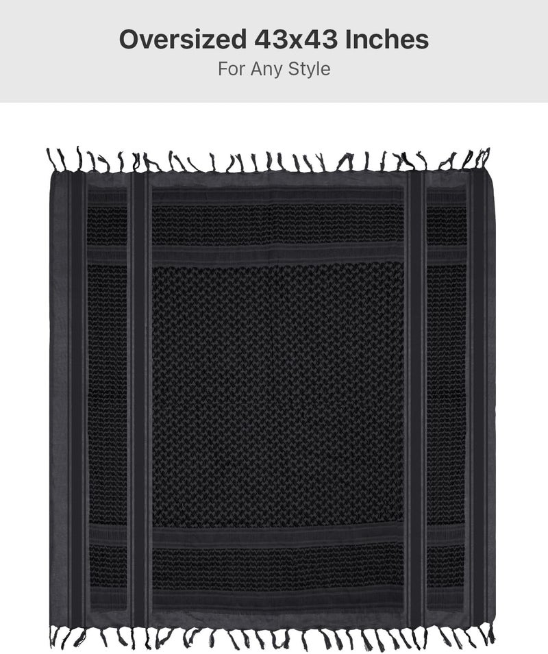 Free Soldier Scarf Military Shemagh Tactical Desert Keffiyeh Head Neck Scarf Arab Wrap with Tassel for Men Women - Image 4
